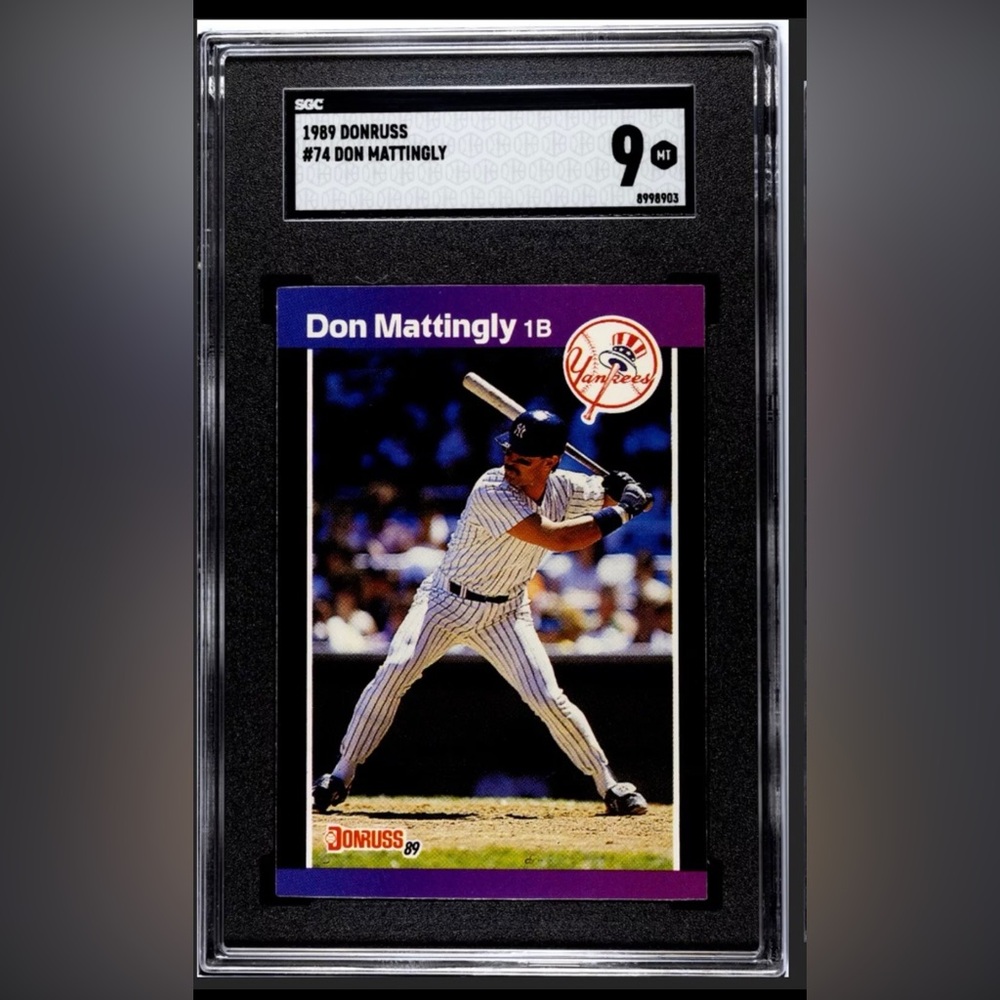 Don Mattingly 1989 Donruss #74 Graded SGC 9, POP 2
